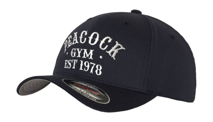 Peacock Gym EST Cap - Dark Navy and White
