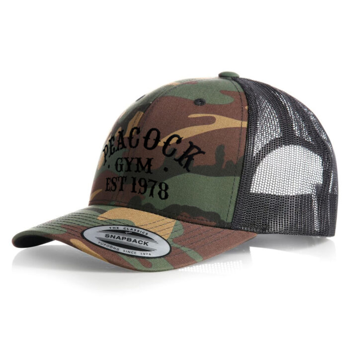 Peacock Gym Mesh EST Cap - Green Camo