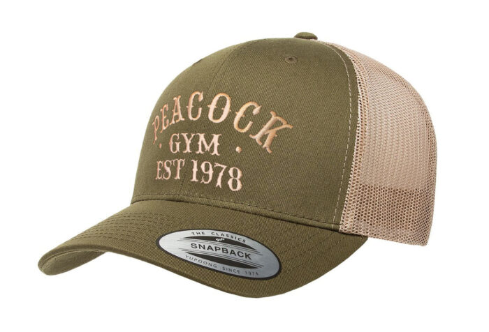 Peacock Gym Mesh EST Cap - Moss and Khaki