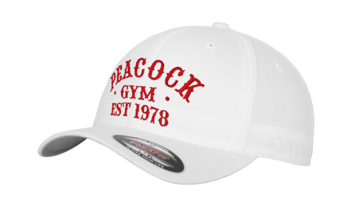Peacock Gym EST Cap - White and Red
