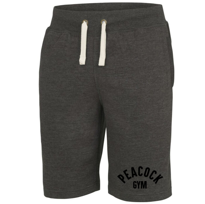 Peacock Gym Campus Shorts - Charcoal and Black