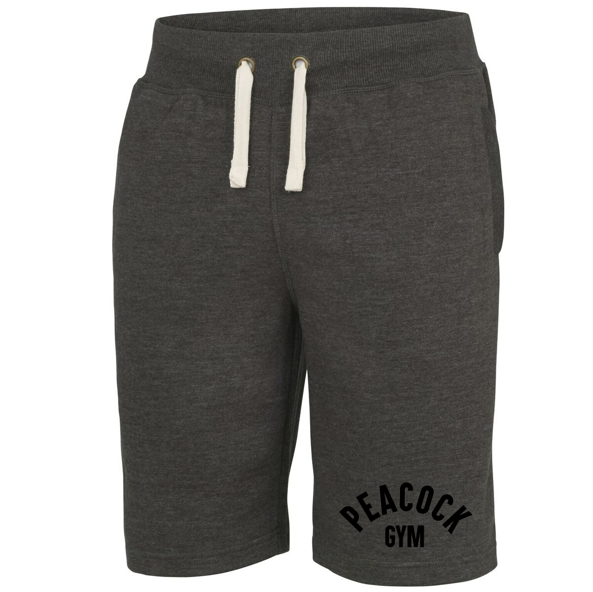 Peacock Gym Campus Shorts - Charcoal and Black
