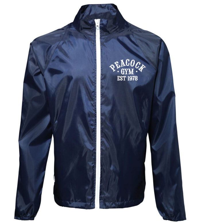 Peacock EST Gymlightweight jacket - Navy Blue and White