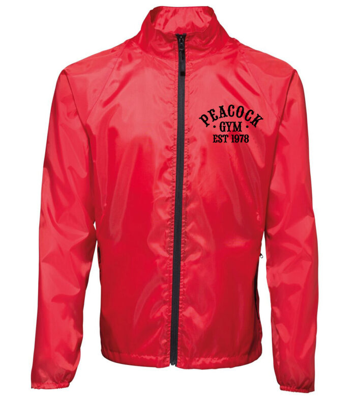 Peacock EST Gymlightweight jacket -Red and Black