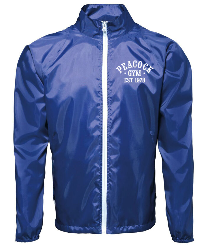 Peacock EST Gymlightweight jacket - Royal Blue and White
