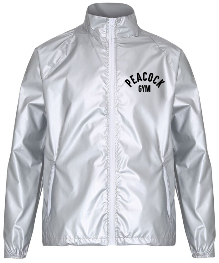 Peacock Gymlightweight jacket - Silver and Black