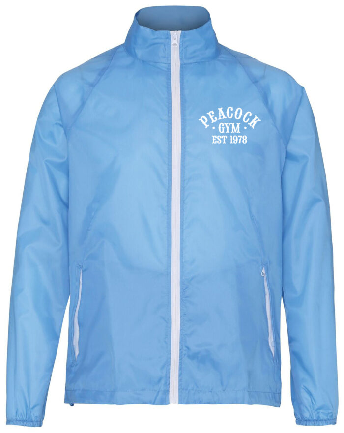 Peacock EST Gymlightweight jacket - Sky Blue and White
