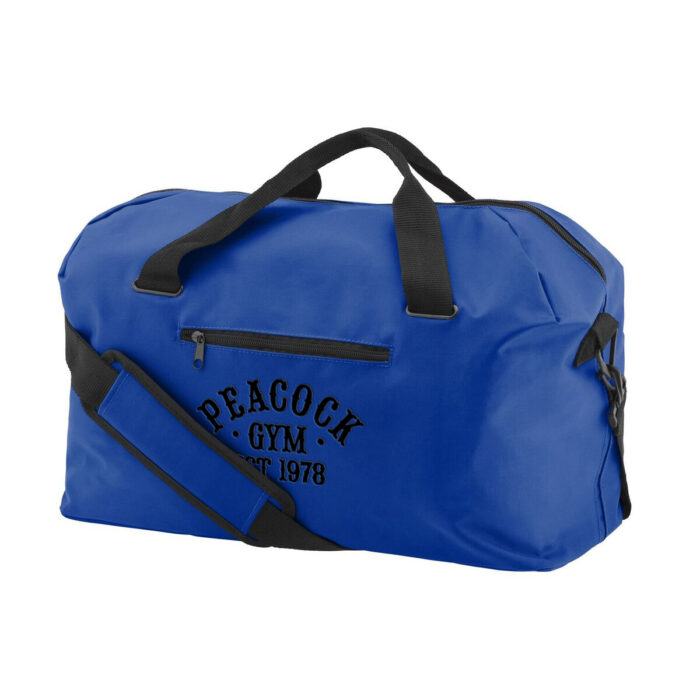 Peacock duffel bag - Royal Blue and Black