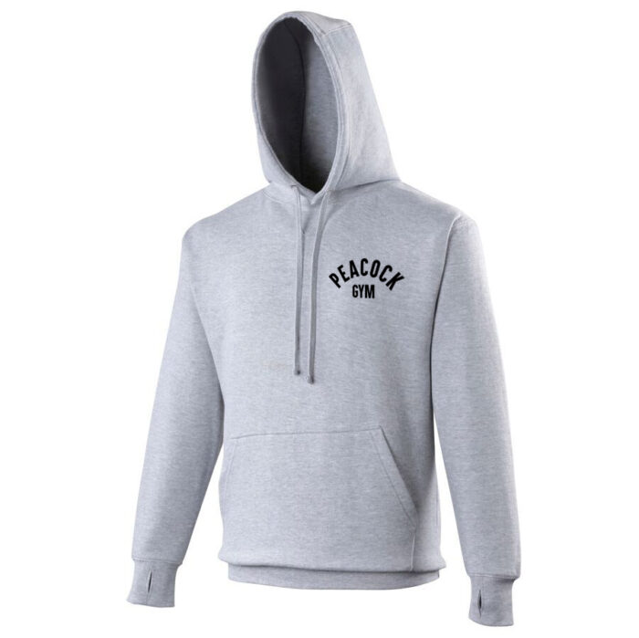 Peacock full hoody - Grey and Black