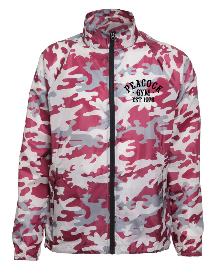 Peacock EST Gymlightweight jacket - Red Camo