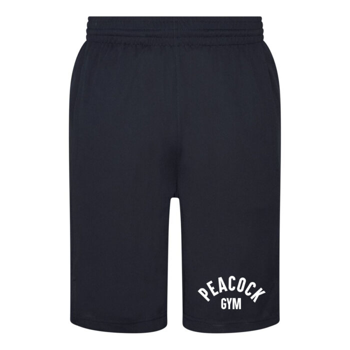 Peacock panel shorts - Navy and White