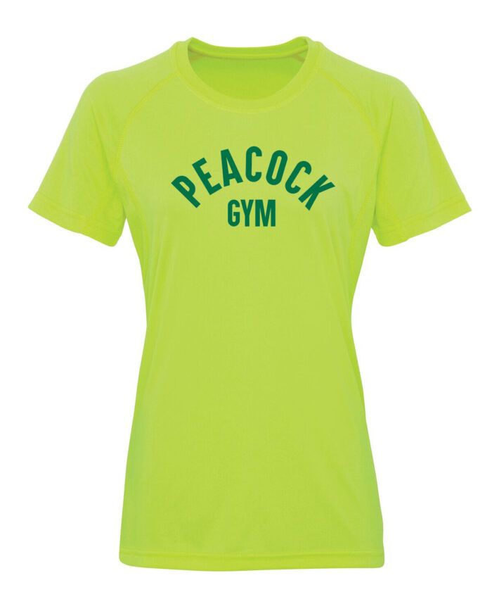 Panelled tech tee (WOMENS) - Green