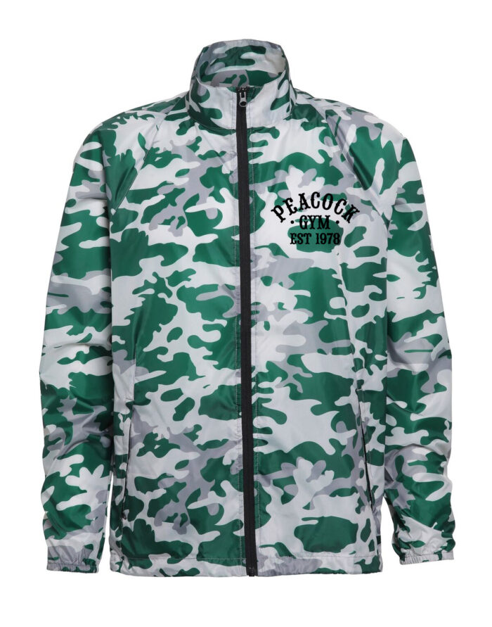 Peacock EST Gymlightweight jacket - Green Camo