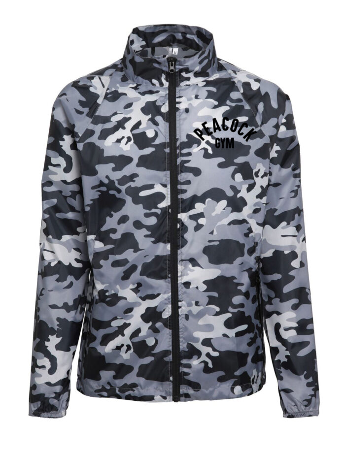 Peacock Gymlightweight jacket - Grey Camo