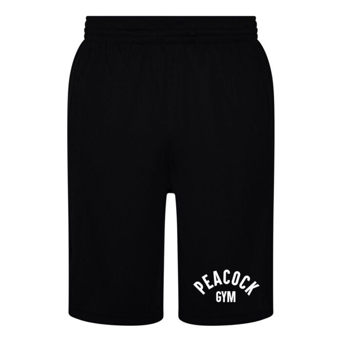 Peacock panel shorts - Black and White