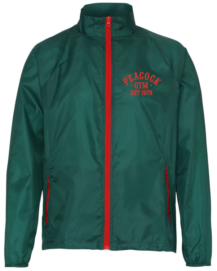 Peacock EST Gymlightweight jacket - Green and Red