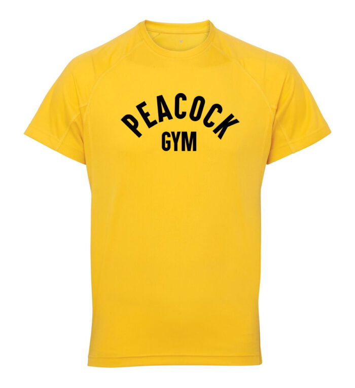 Panelled tech tee - Yellow and Black