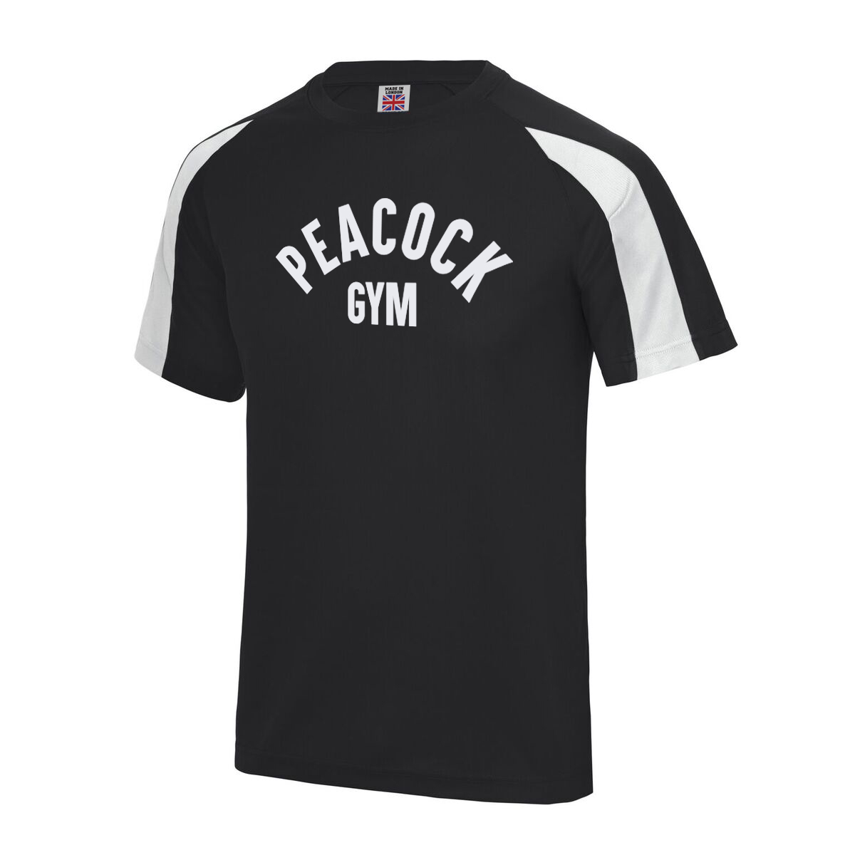 Panelled tech tee - Black and White