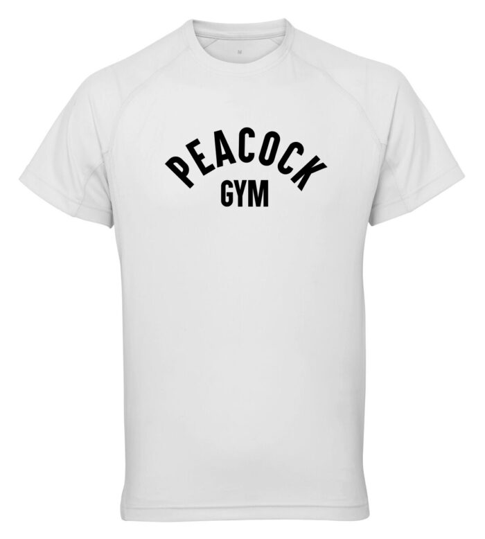 Panelled tech tee - White and Black