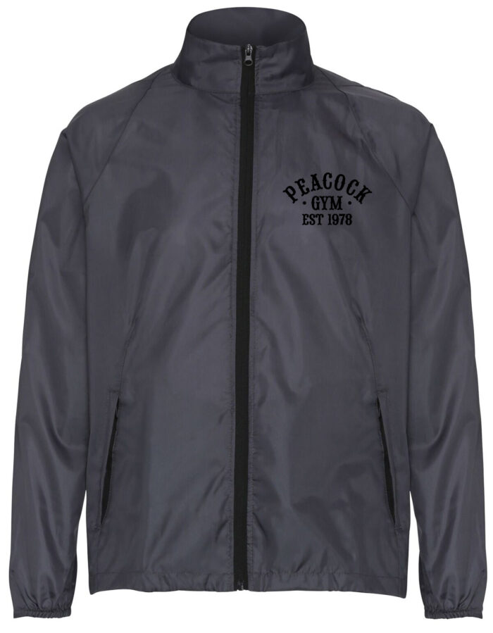 Peacock EST Gymlightweight jacket - Charcoal and Black