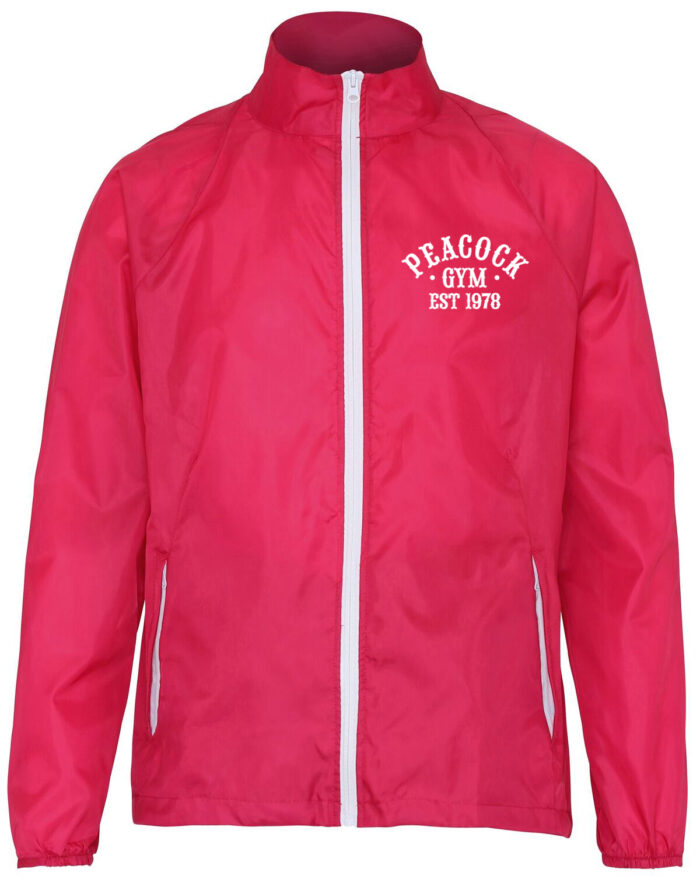 Peacock EST Gymlightweight jacket - Pink and White