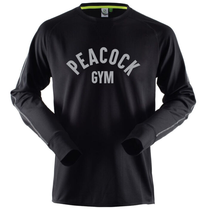 Peacock long sleeve jumper - Black and Grey