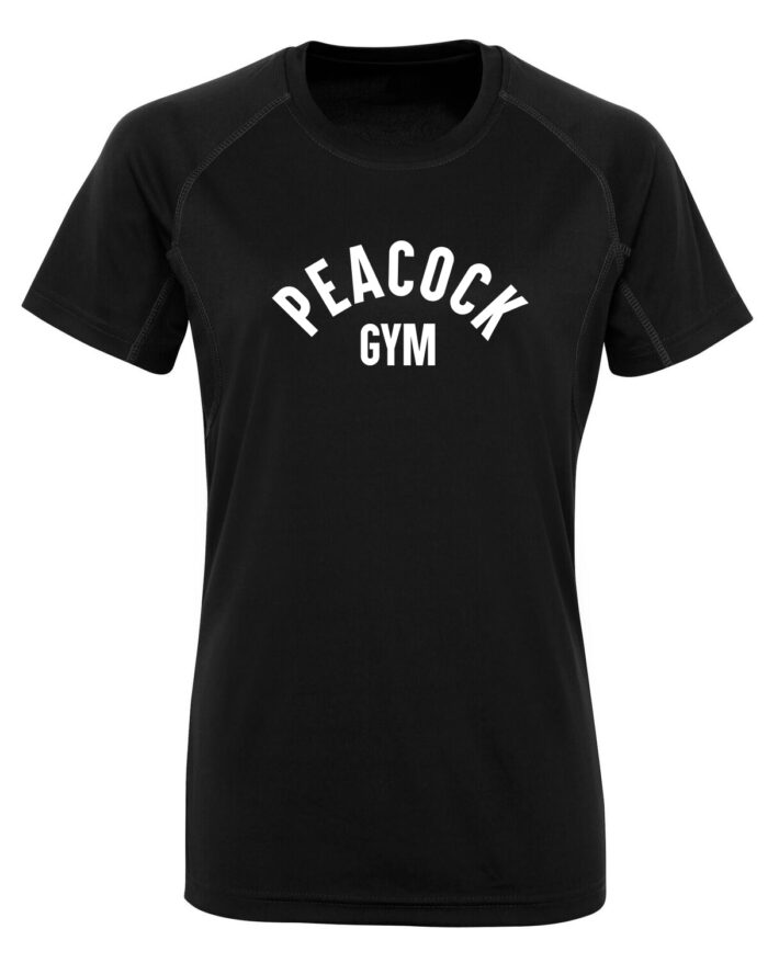 Panelled tech tee (WOMENS) - Black and White